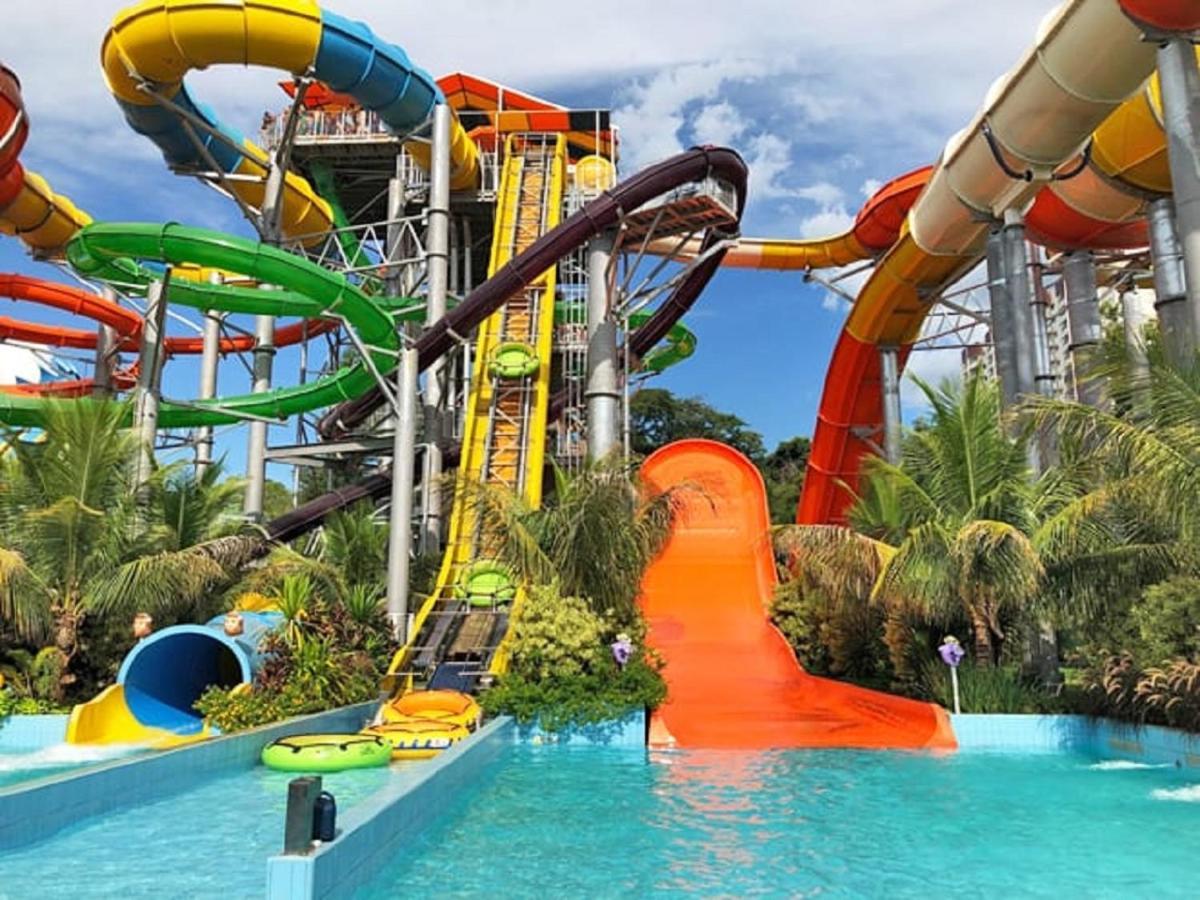 Casa Temporada Olimpia 9 pessoas com Piscina / Hidro Villa Bagian luar foto